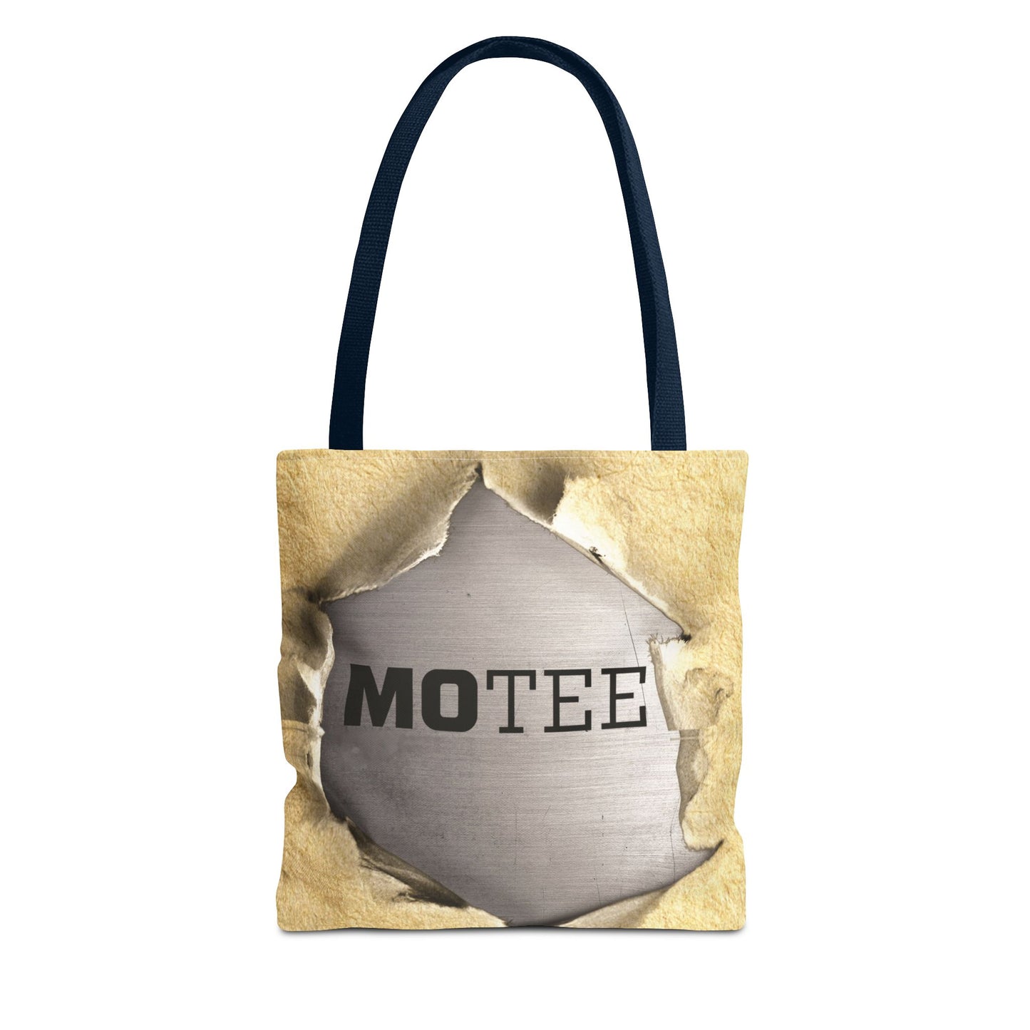 Tote Bag — Vintage Torn Paper Reveal Design ("MOTEE")