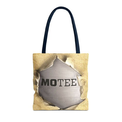 Tote Bag — Vintage Torn Paper Reveal Design ("MOTEE")