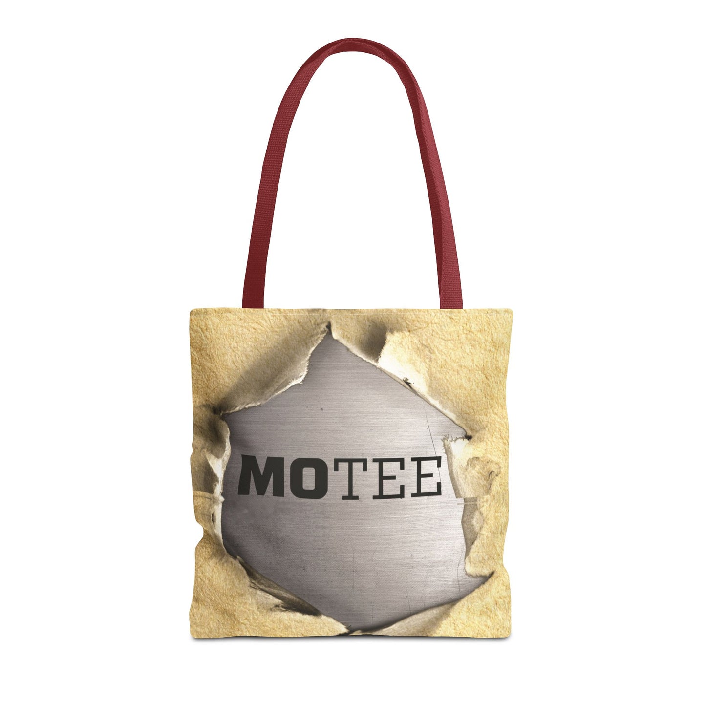 Tote Bag — Vintage Torn Paper Reveal Design ("MOTEE")