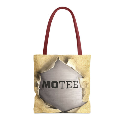 Tote Bag — Vintage Torn Paper Reveal Design ("MOTEE")