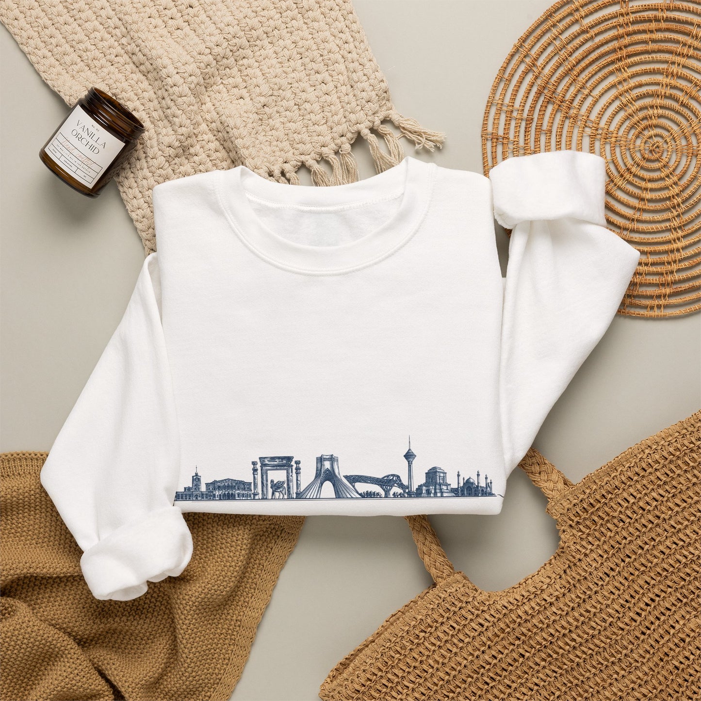Iran Skyline Crewneck Sweatshirt