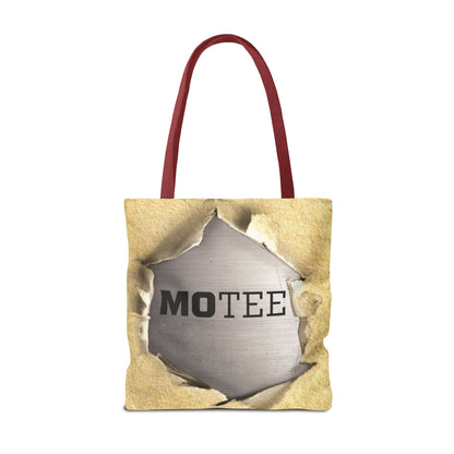Tote Bag — Vintage Torn Paper Reveal Design ("MOTEE")