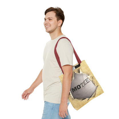 Tote Bag — Vintage Torn Paper Reveal Design ("MOTEE")