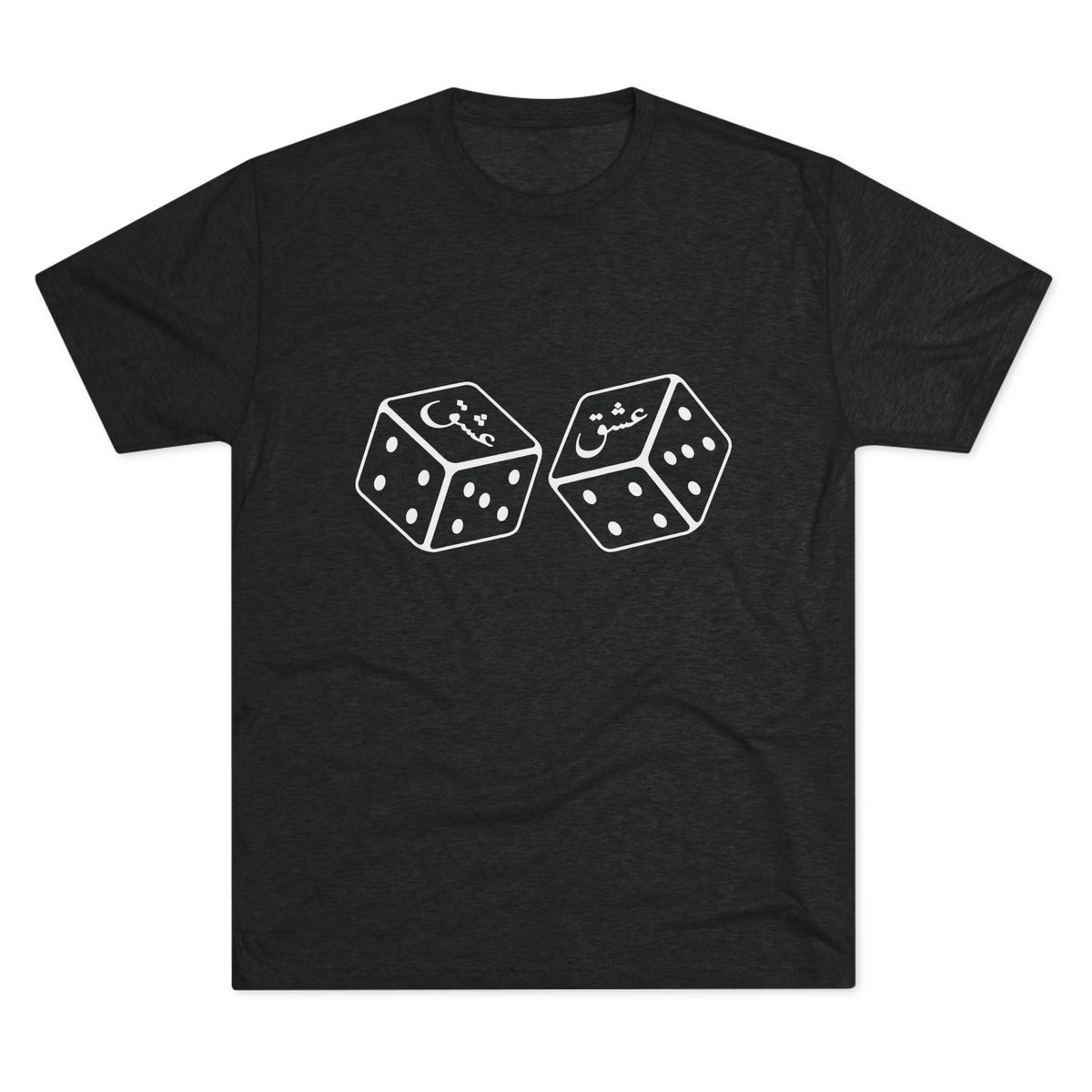 Lucky Dice Graphic Tee — Cute Kawaii Dice Illustration Shirt