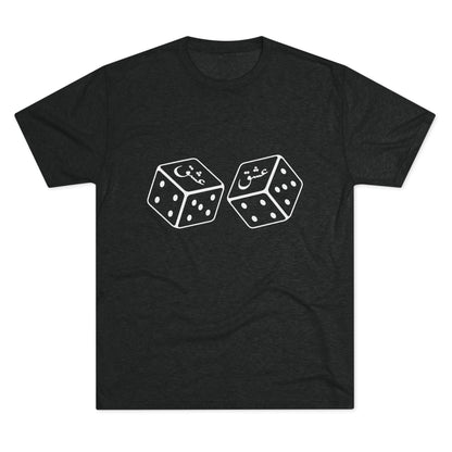 Lucky Dice Graphic Tee — Cute Kawaii Dice Illustration Shirt