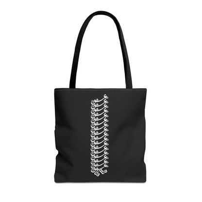 Blank All-Over Print Tote Bag — Customizable White Canvas Tote
