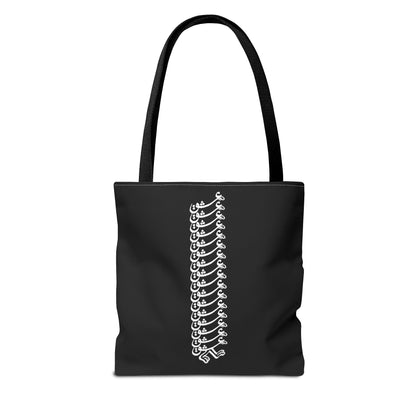 Blank All-Over Print Tote Bag — Customizable White Canvas Tote