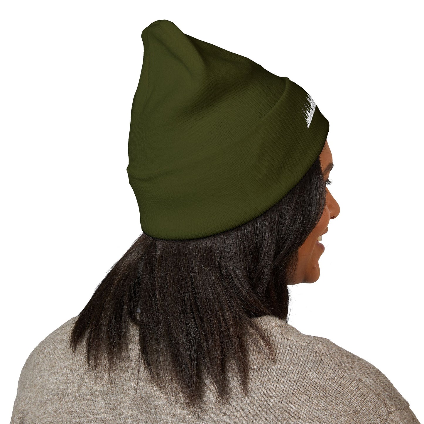 Embroidered City Skyline Cuffed Beanie