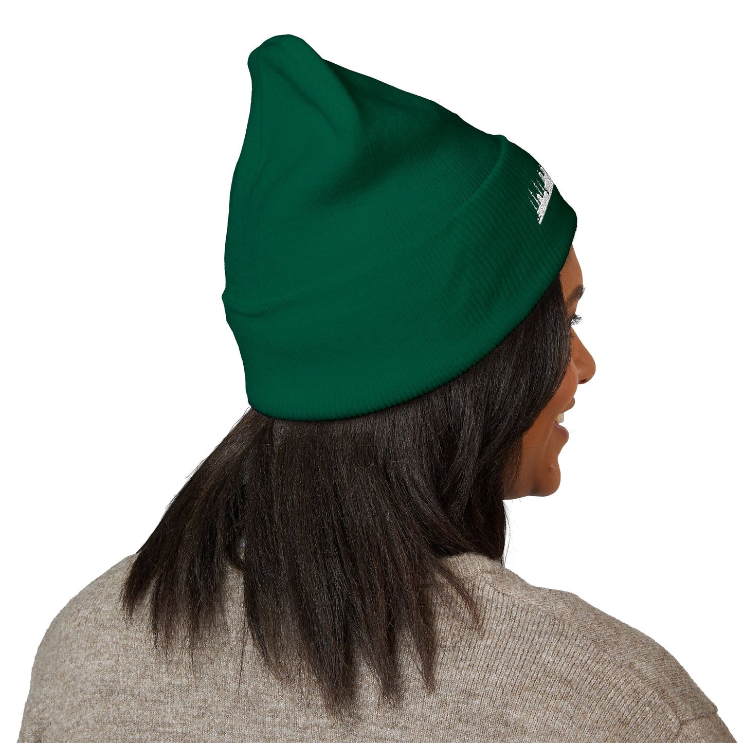 Embroidered City Skyline Cuffed Beanie