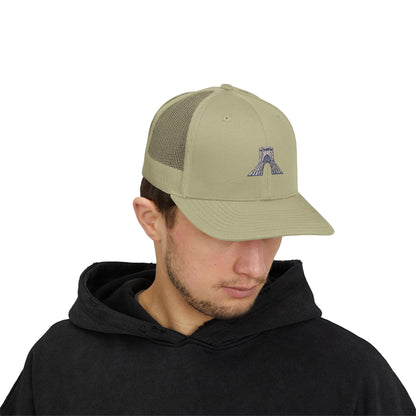 Trucker Cap – Embroidered Bridge Design Snapback