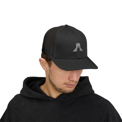 Trucker Cap – Embroidered Bridge Design Snapback