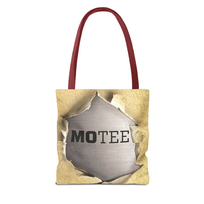Tote Bag — Vintage Torn Paper Reveal Design ("MOTEE")