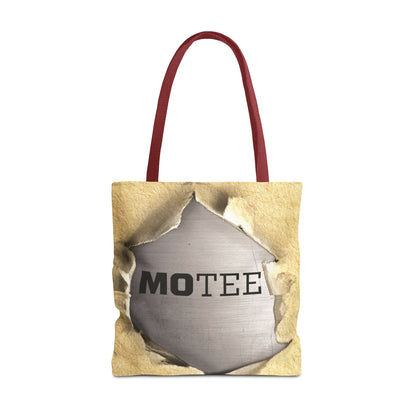 Tote Bag — Vintage Torn Paper Reveal Design ("MOTEE")