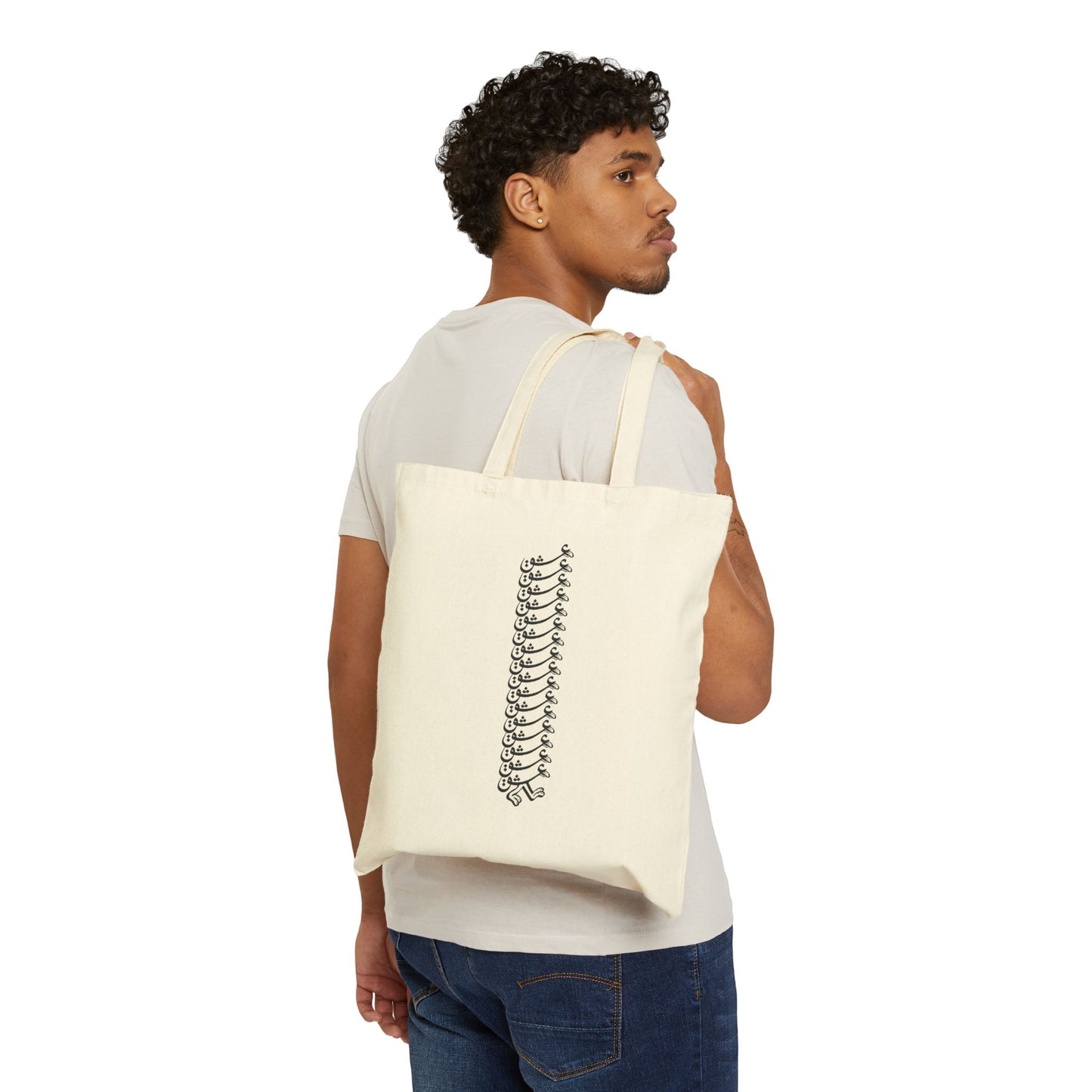 "Eshgh" Cotton Canvas Tote Bag