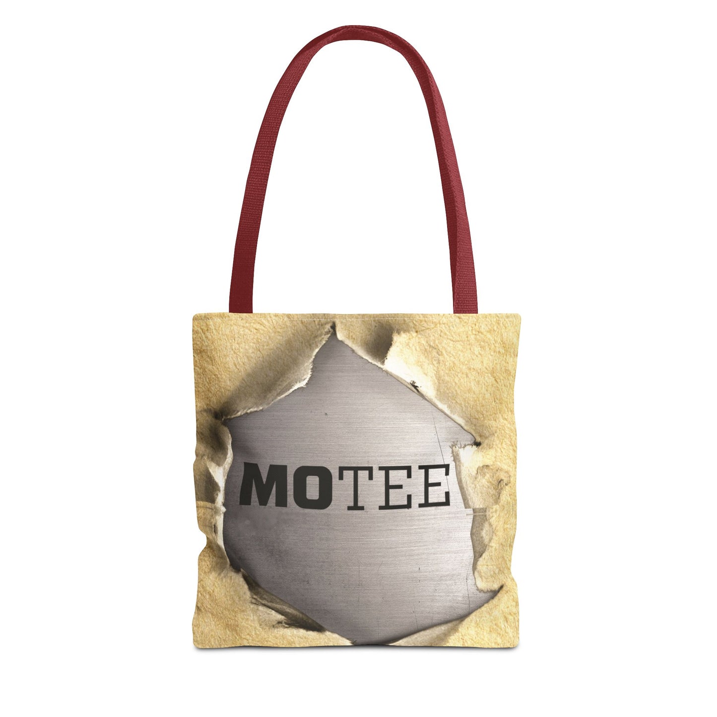 Tote Bag — Vintage Torn Paper Reveal Design ("MOTEE")