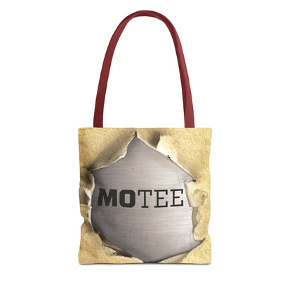 Tote Bag — Vintage Torn Paper Reveal Design ("MOTEE")