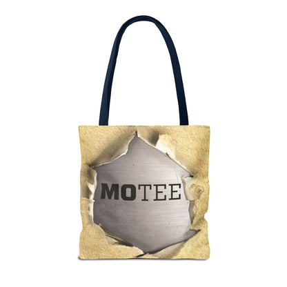 Tote Bag — Vintage Torn Paper Reveal Design ("MOTEE")