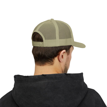 Trucker Cap – Embroidered Bridge Design Snapback